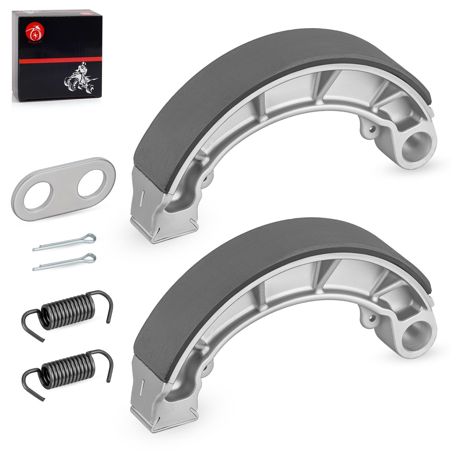 Rear Brake Shoes & Spring Kit for Honda Rancher 350 400 420 (2000–2019)
