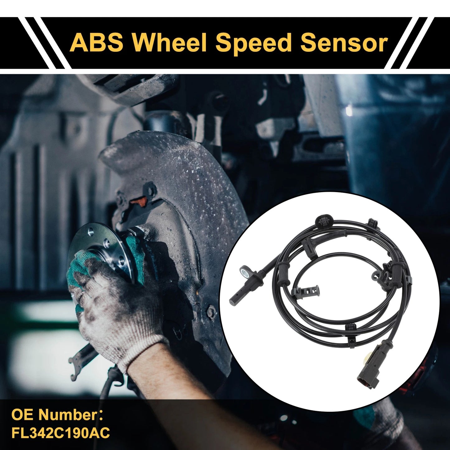 ABS Wheel Speed Sensor No.FL342C190AC for Ford Mustang (2015–2020)