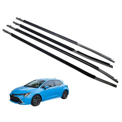 Set of 4 Door Belt Mouldings for Toyota Corolla 4-Door (MZEA11 NRE210 ZWE211)