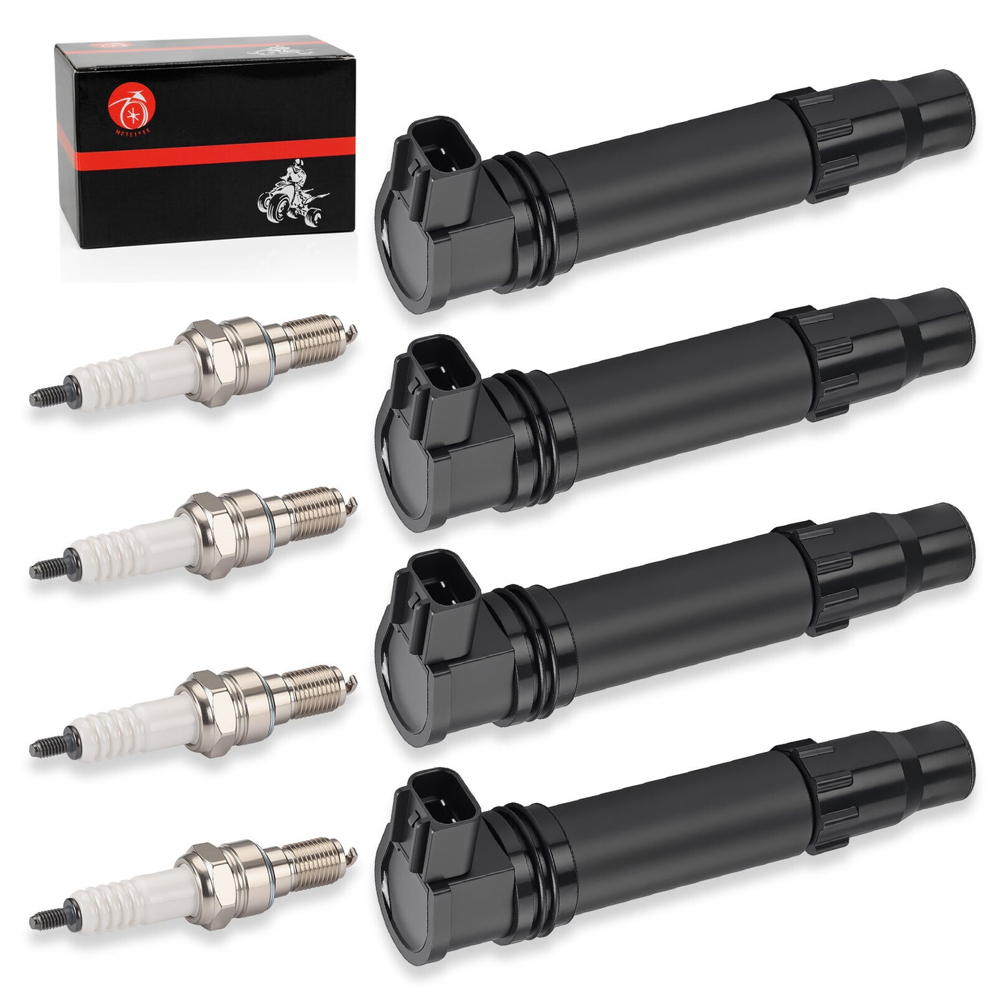 Set of 4 Iridium Spark Plugs for Honda CBR600RR (2007–2024)