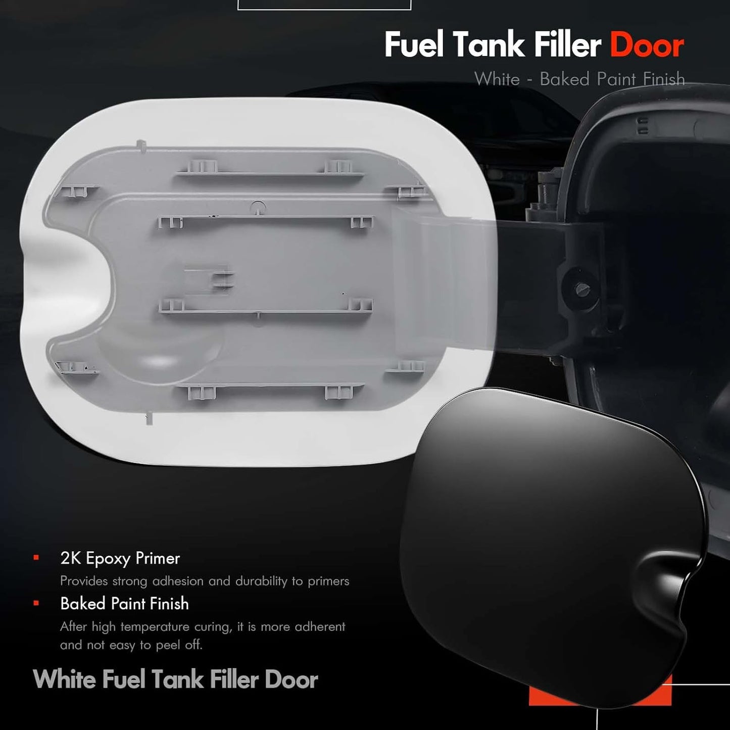 Fuel Tank Filler Pipe Housing with Cap for Chevy Silverado 1500 (2019–2020)