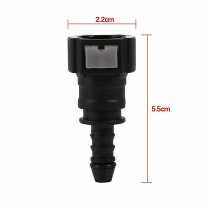 9.89mm ID8 Coupler Car Fuel Line Hose Pipe Quick Release Connector for Vehicle