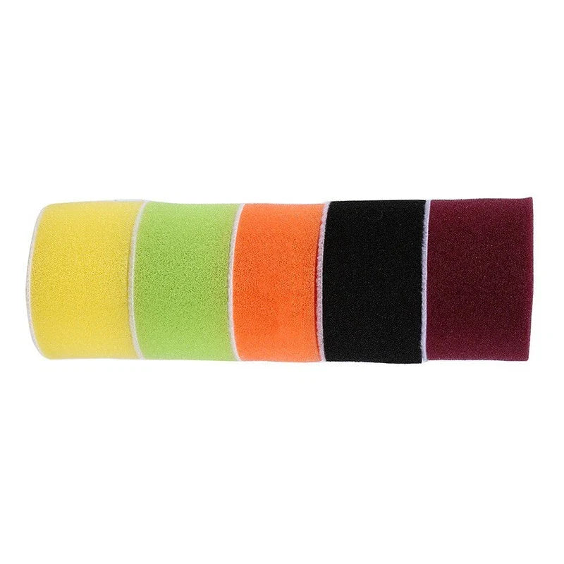 16pcs Round Flat Sponge Waxing Polishing Pads Mat Buffing Detailing Tools