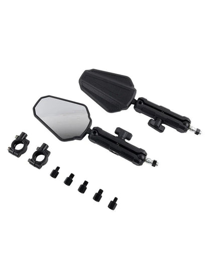 2 x Folding Rearview Mirrors for Motorcycles Enhance Your Riding Experience