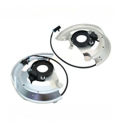 Front Wheel ABS Sensor Pair with Harness & Dust Shield for Chevrolet GMC
