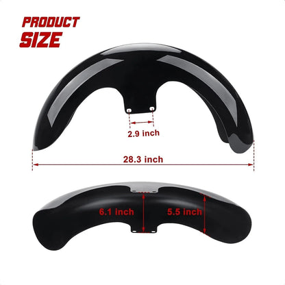23" Wheel Wrap Front Fender for Harley Touring Electra Road Glide (2009-2023)