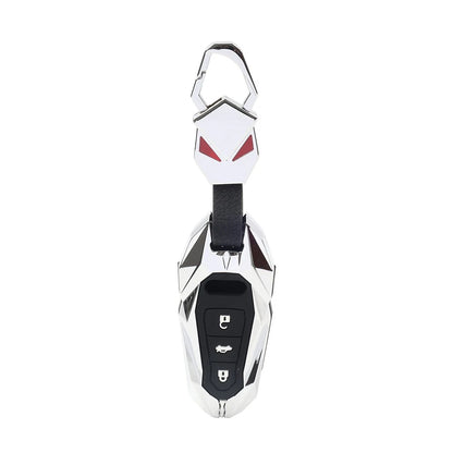 Key Fob Case Shell Cover Silver for Audi A3 A4 A5 A6 A8 Q3 Q5 Q7 R8 S3 S4 S5 S6 (2000–2023)