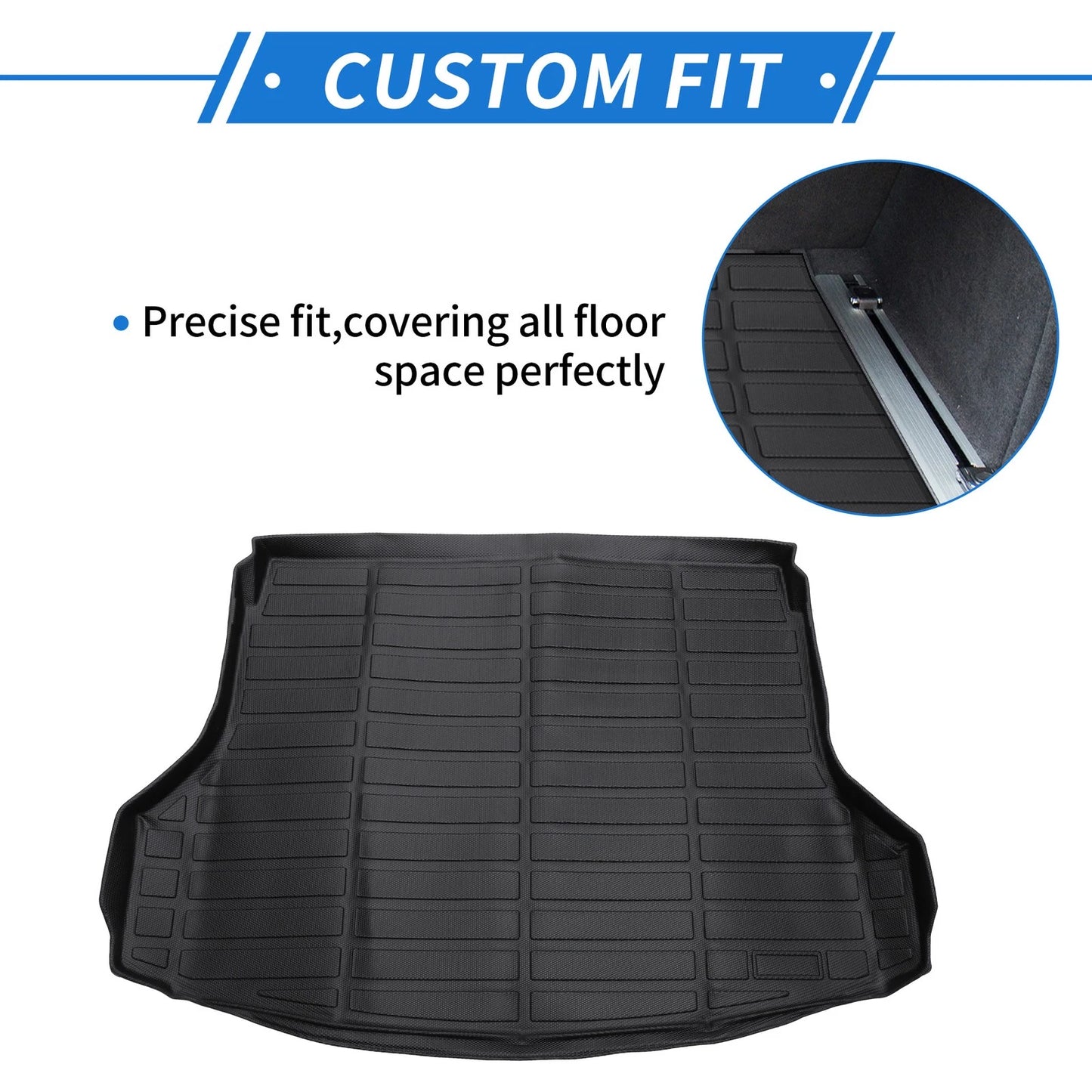Rear Trunk Mat for Nissan Rogue (2014–2020) TPE Cargo Liner