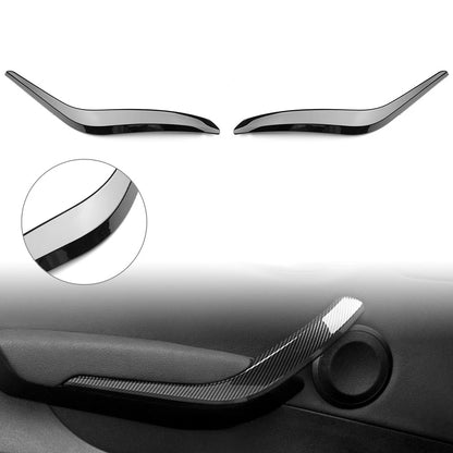 Rear Window Louver Shutter Cover Trim for BMW X4 F26 (2014–2018) Carbon Fiber Black