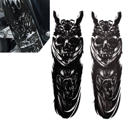 Custom Skull Decal Medallion Stickers for Harley & Yamaha