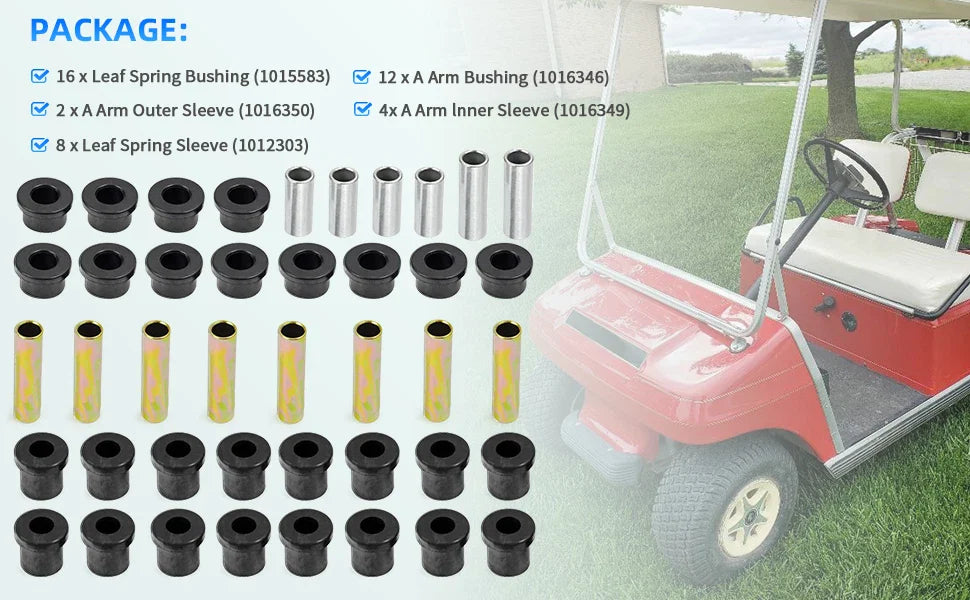 Bushing Kits for Club Car DS Front/Rear A-Arm Suspension