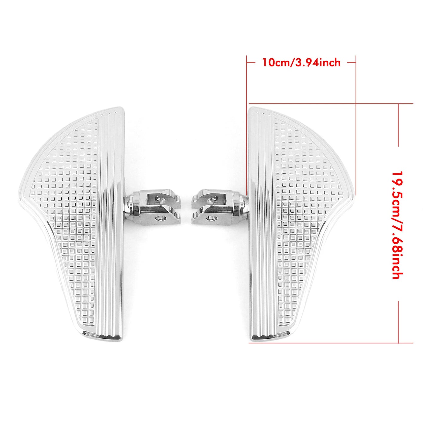 1 Pair Chrome Front Foot Pegs for Harley Davidson Softail (2018-2025)