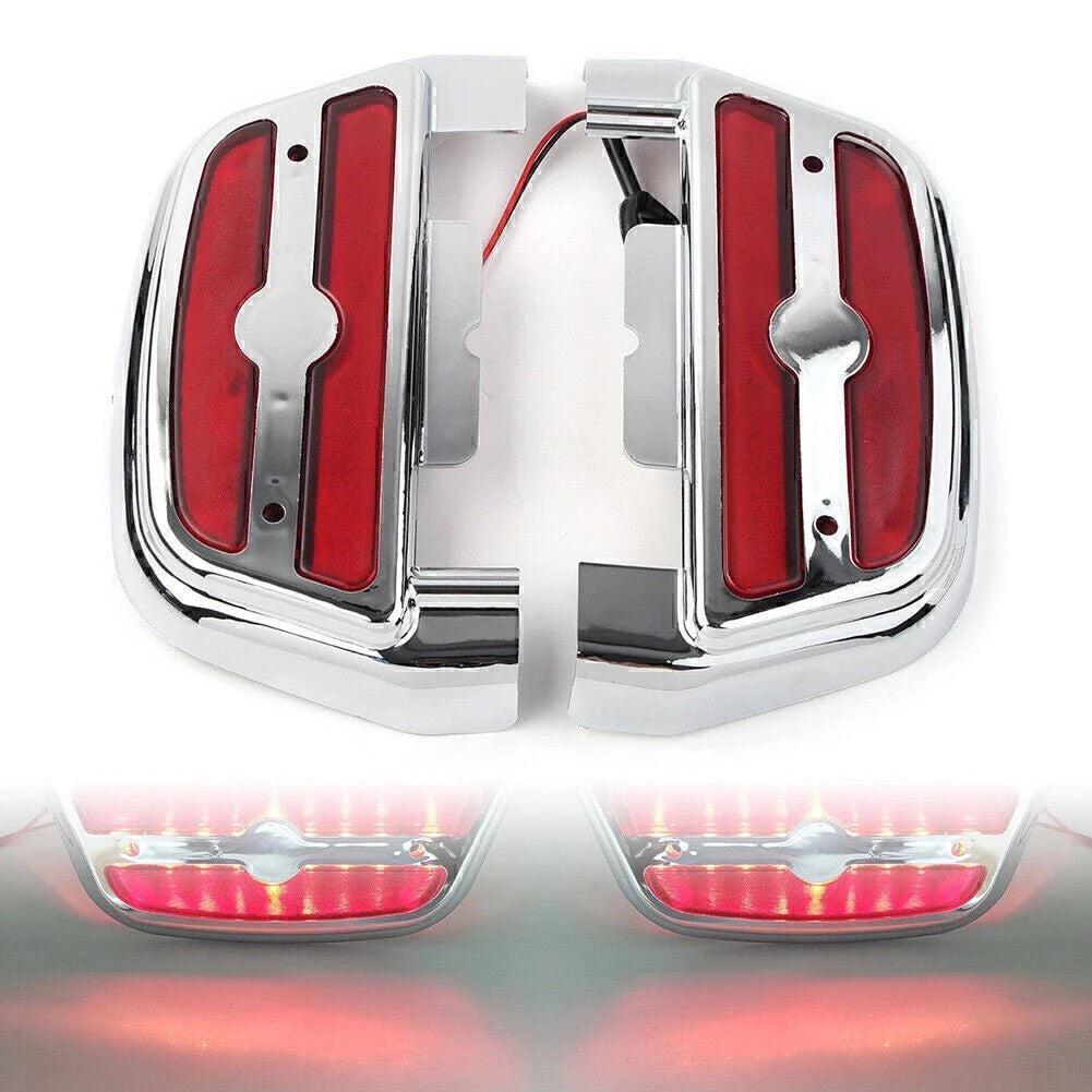 LED Light Passenger Footboard Cover for Harley Touring Road King (2014-2023)