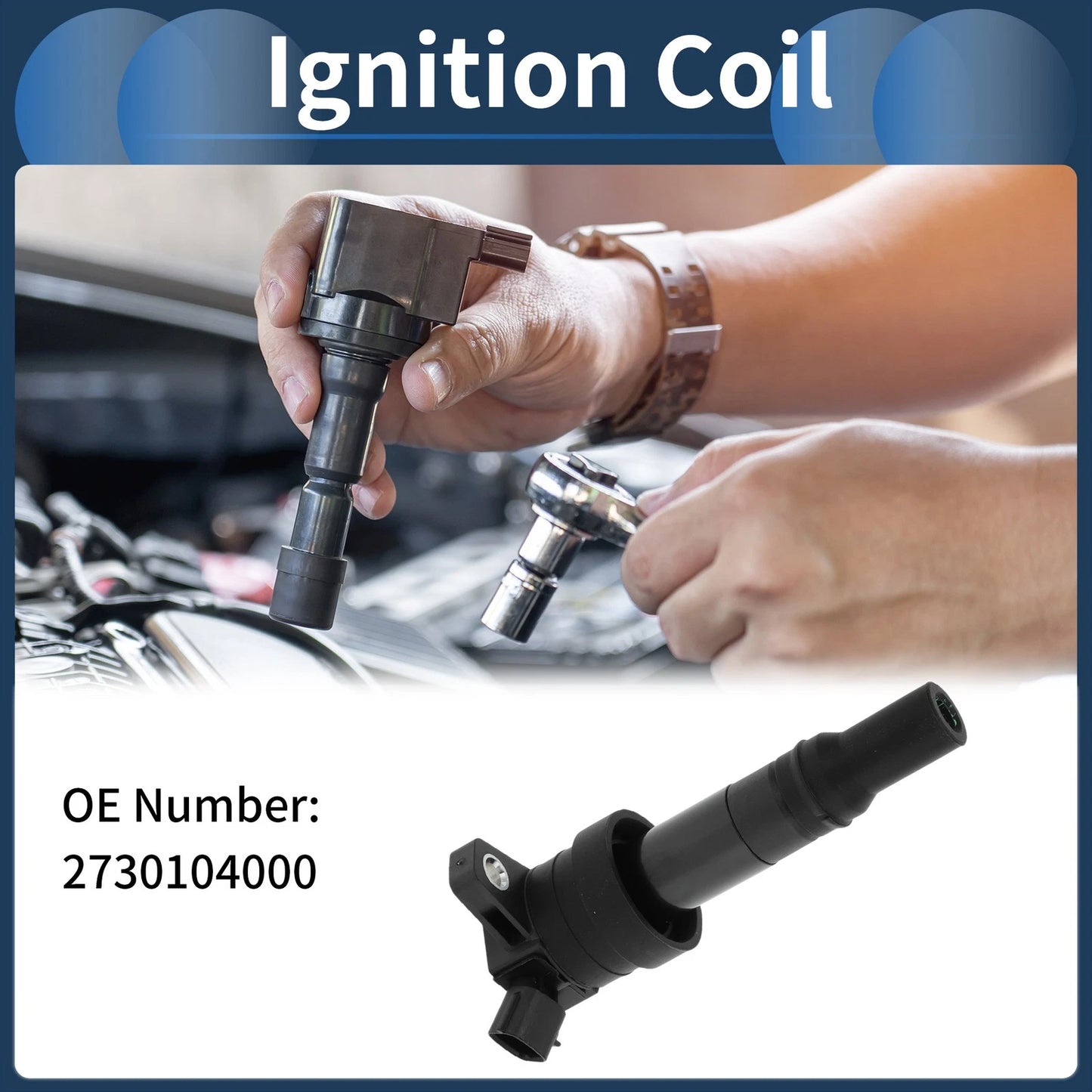 Ignition Coil Pack No.2730104000 for Hyundai i10 1.0L L4 (2012–2017)