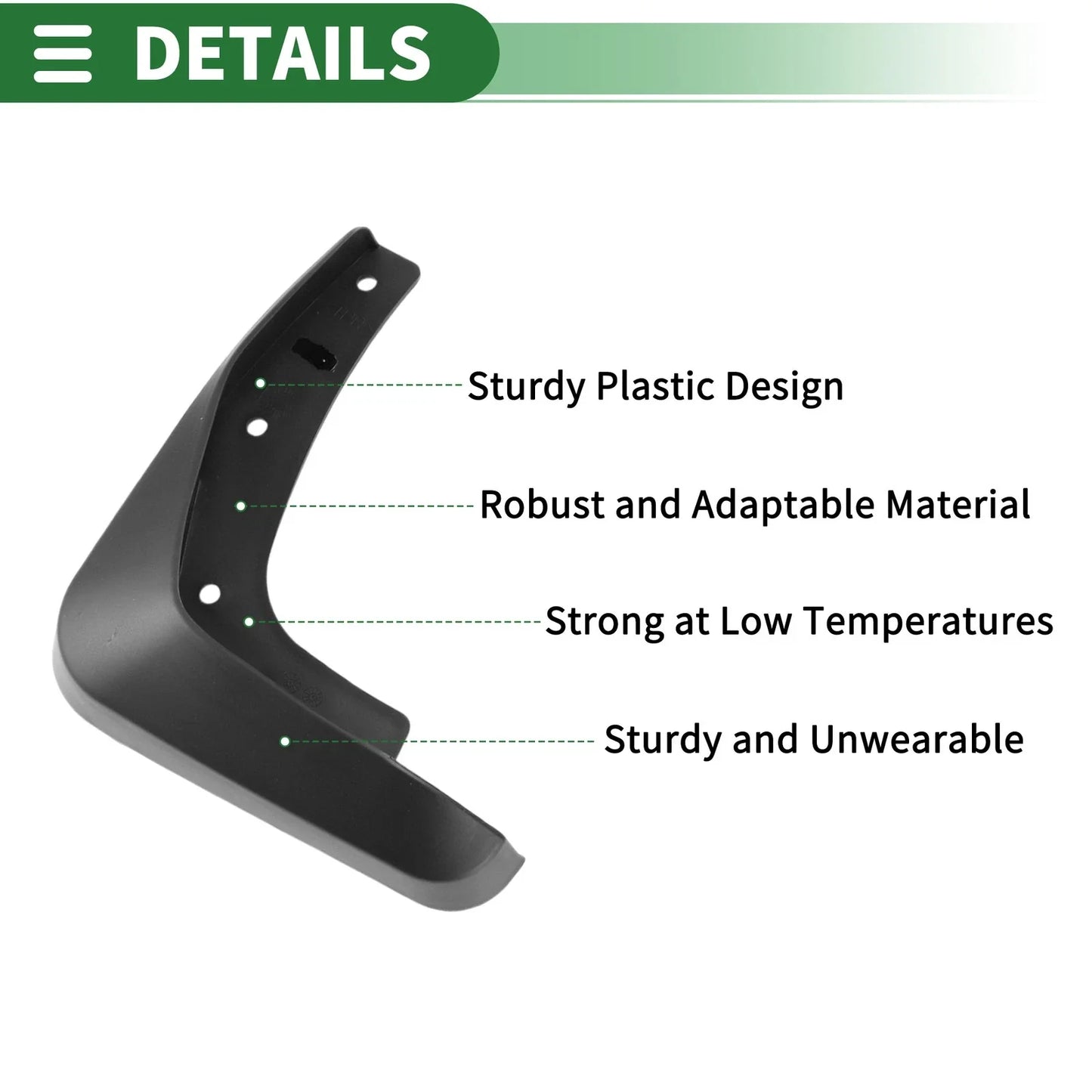 Mud Flaps Splash Guards Set for Lexus ES (2007-2011)