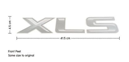 SILVER XLS Rear Tailgate Decal Sticker for Ford Ranger (2005-2011)