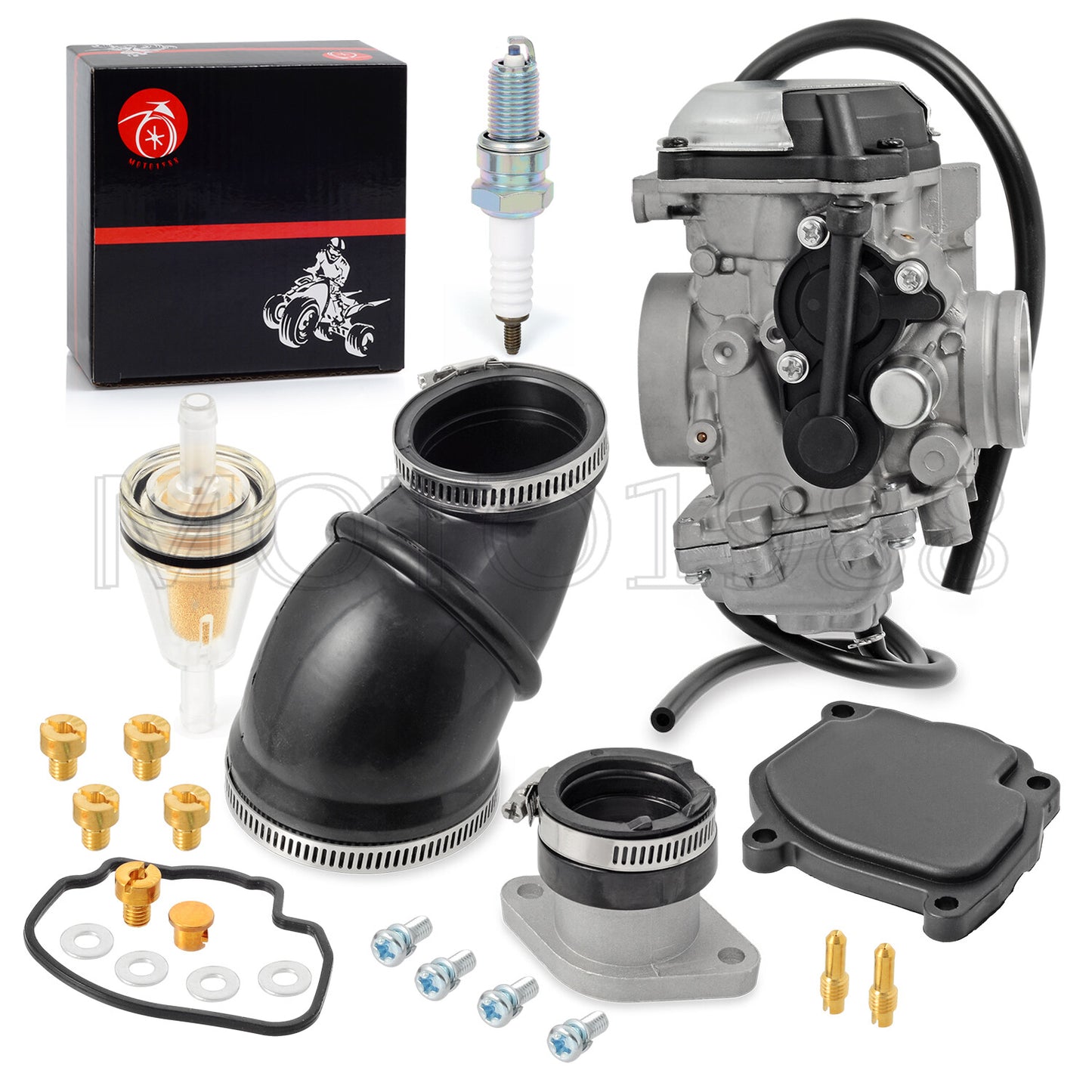 Carburetor and Intake Manifold Boot for Yamaha Wolverine 350 (1996–2005)