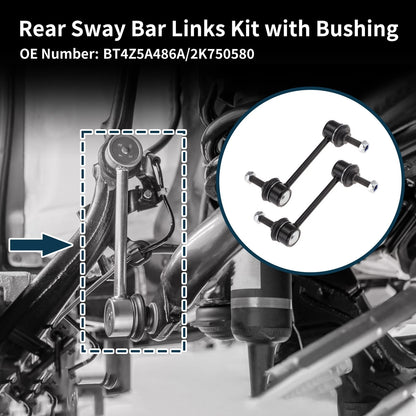 Set of 2 Rear Stabilizer Link Bushings for Ford Edge (2011–2014) No.BT4Z5A486A