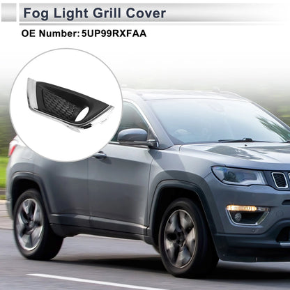 1 Pc Front Left Fog Light Grill for Jeep Compass (2017-2019)