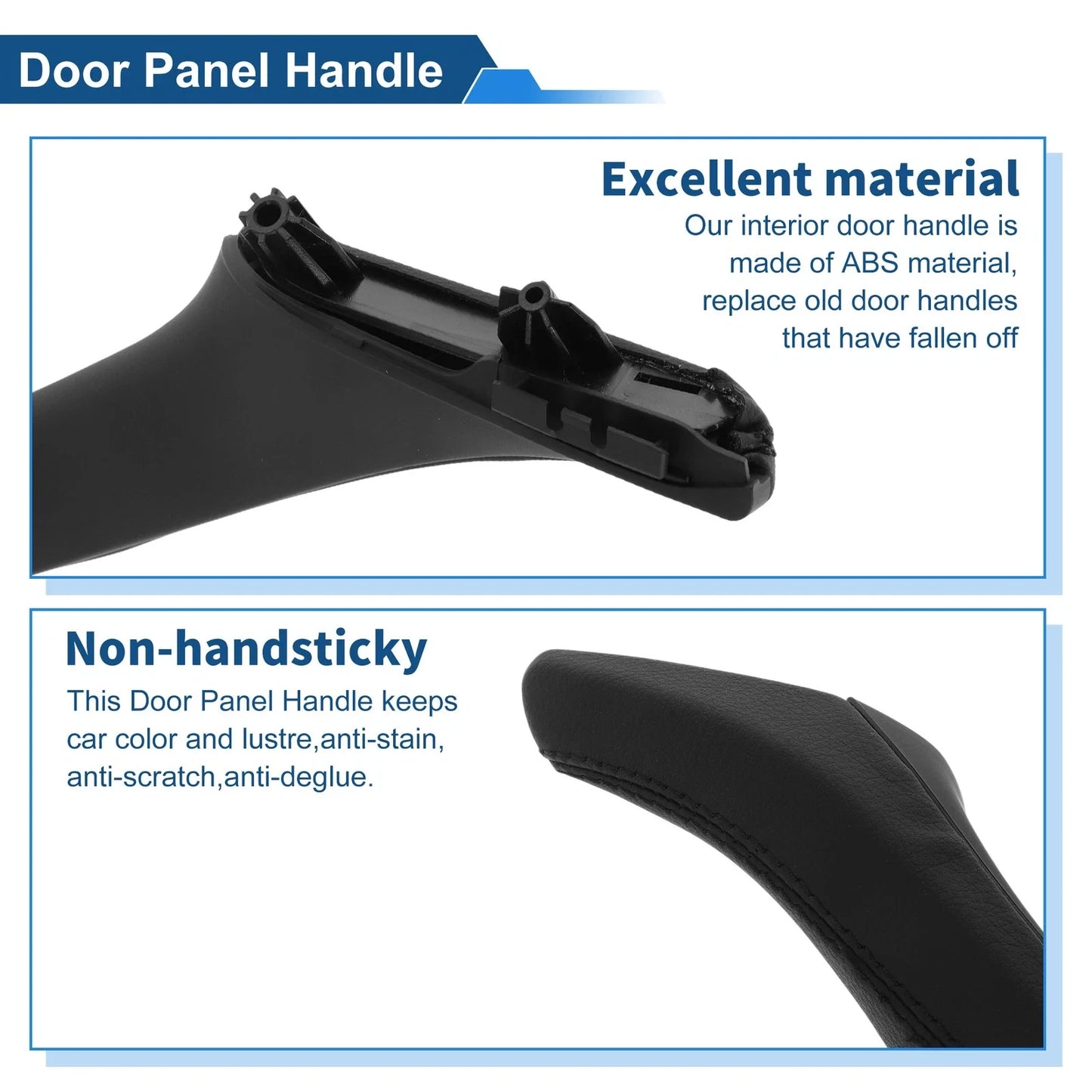 Inner Door Panel Handle for BMW F10 F11 F18 Black (2010 - 2017)