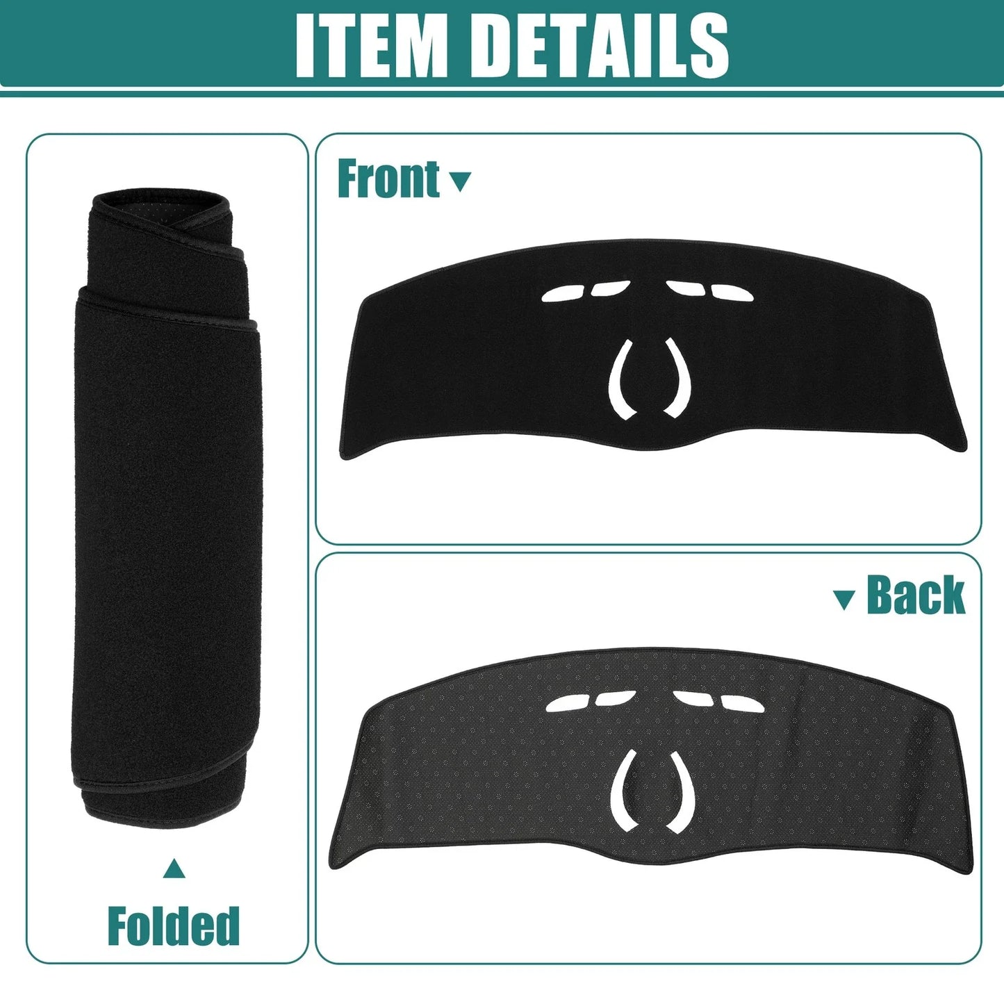 Dashboard Cover Polyester Silicone Non Slip Mat for BMW MINI F55