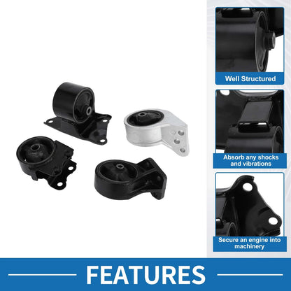 Engine Motor Trans Mount Set for Hyundai Sonata 2.4L (2002–2005)