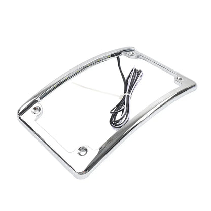 Rear License Plate Frame Bracket with Light for Harley Touring Glide (2009-2023)