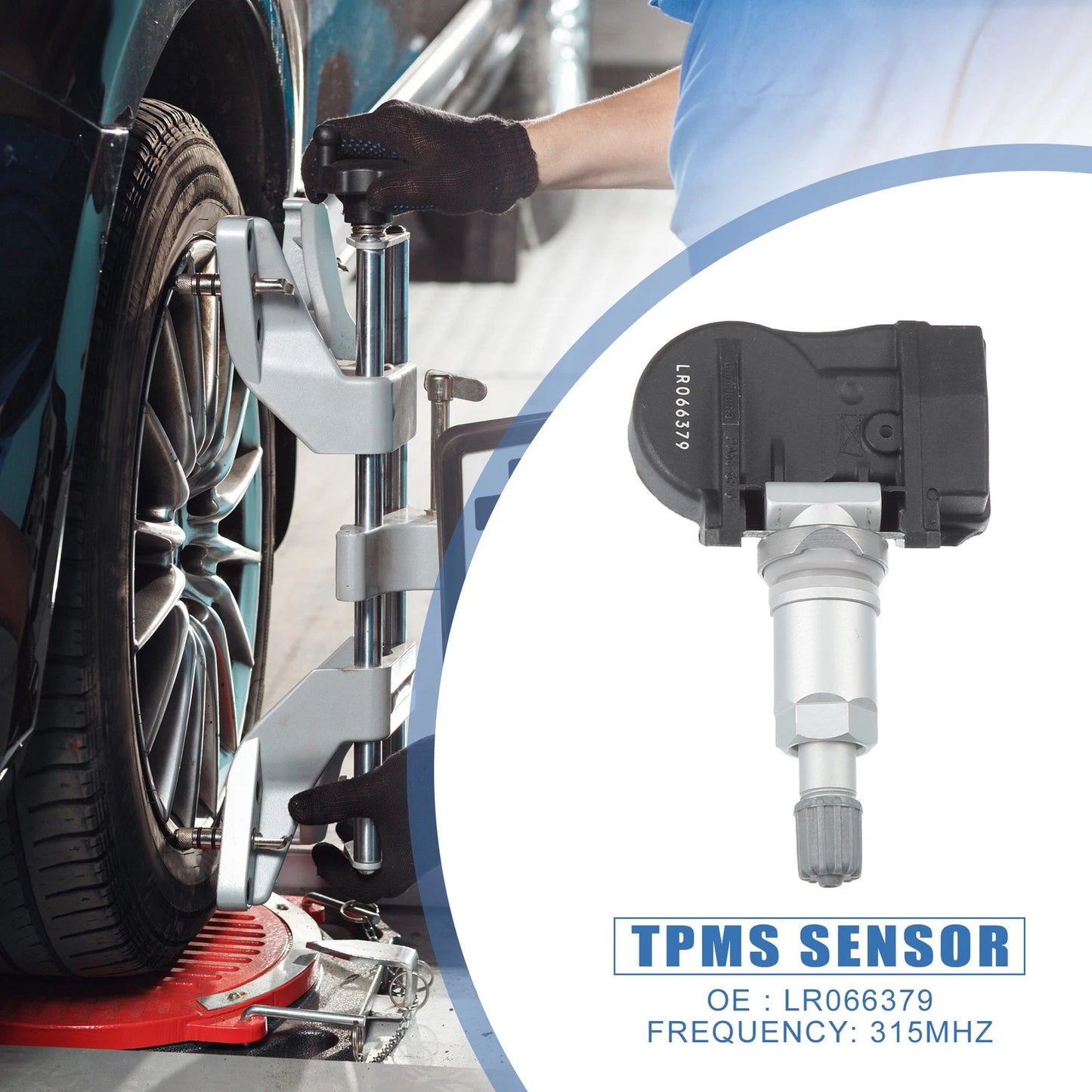 Set of 4 TPMS Sensors No.LR066379 for Land Rover Range Rover Evoque (2012–2019)
