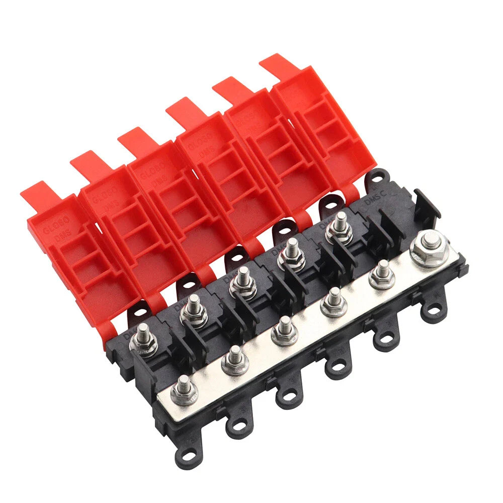 5-Way Fuse Holder Block 200A for Car Distribution Multi-pole Fuse