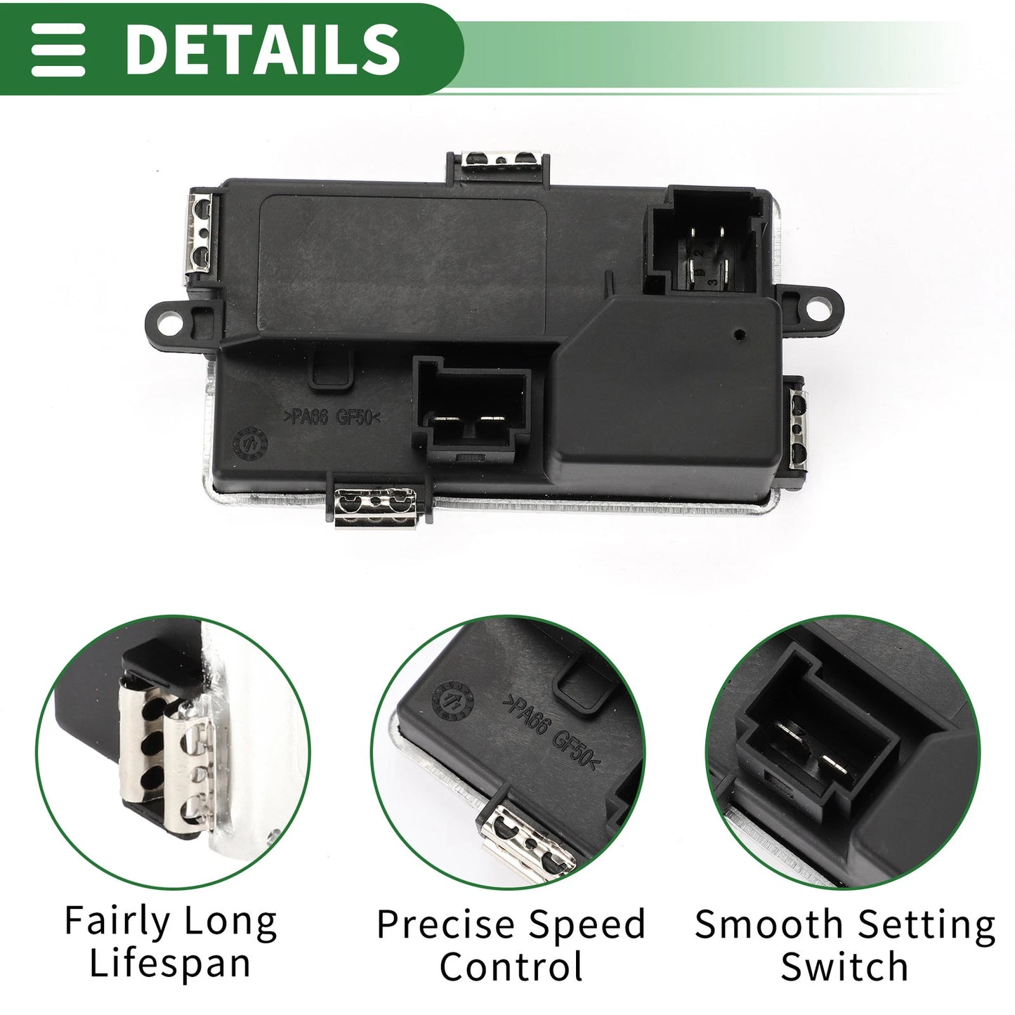 HVAC Blower Motor Resistor No. 64119203323 for BMW 550i (2011–2016)