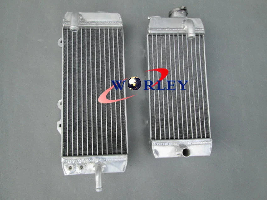 Aluminum Radiator + Blue Silicone Hoses for Kawasaki KXF250 KX250F (2011-2016)