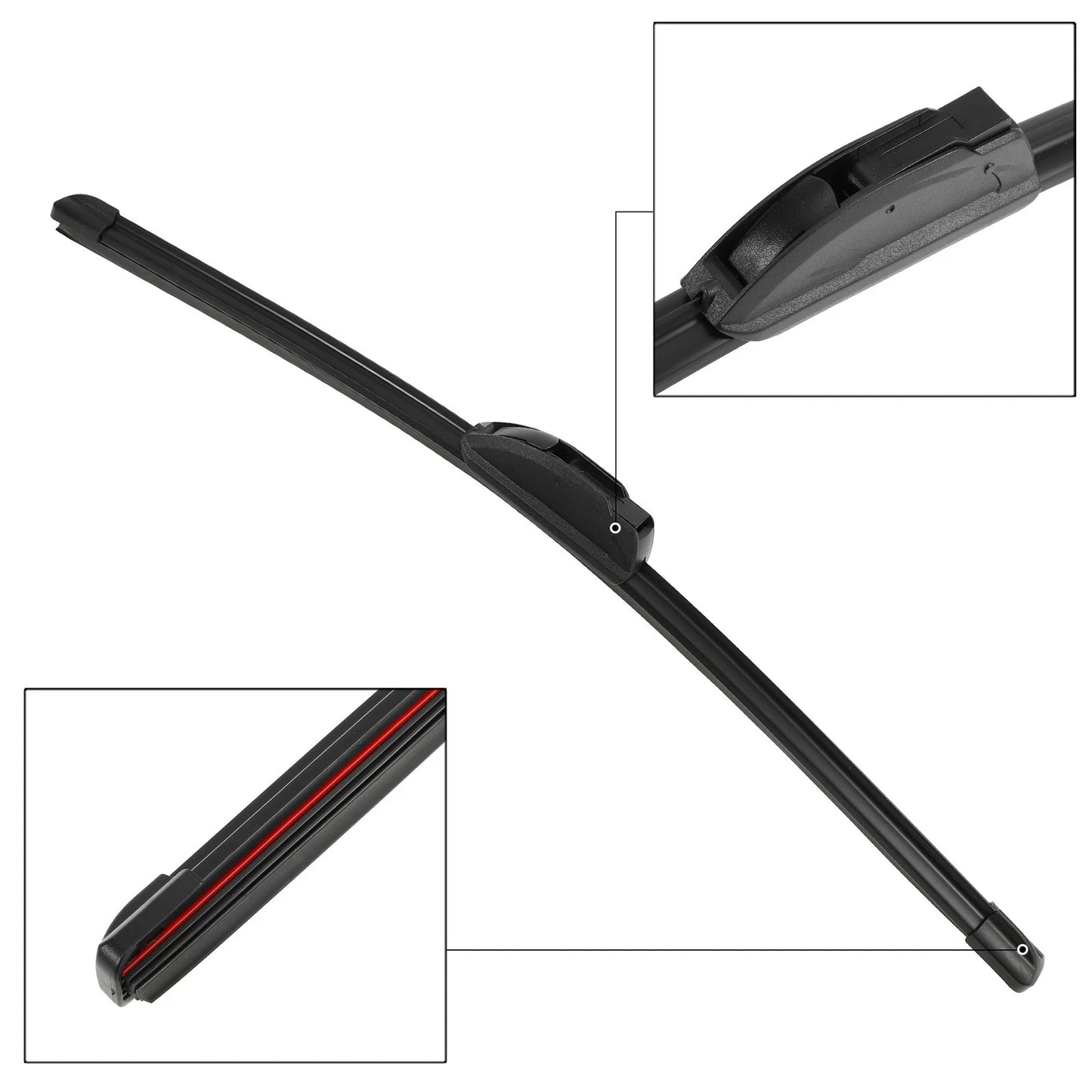 Set of 3 Windshield Wiper Blades for Jeep Patriot (2007–2017) 21" 21" 10"