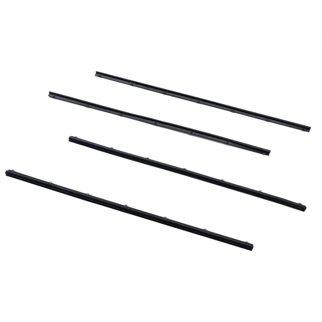 Set of 2 Front Door Glass Weatherstrips for Toyota Starlet KP60 KP61 KP62 (1980–1984)