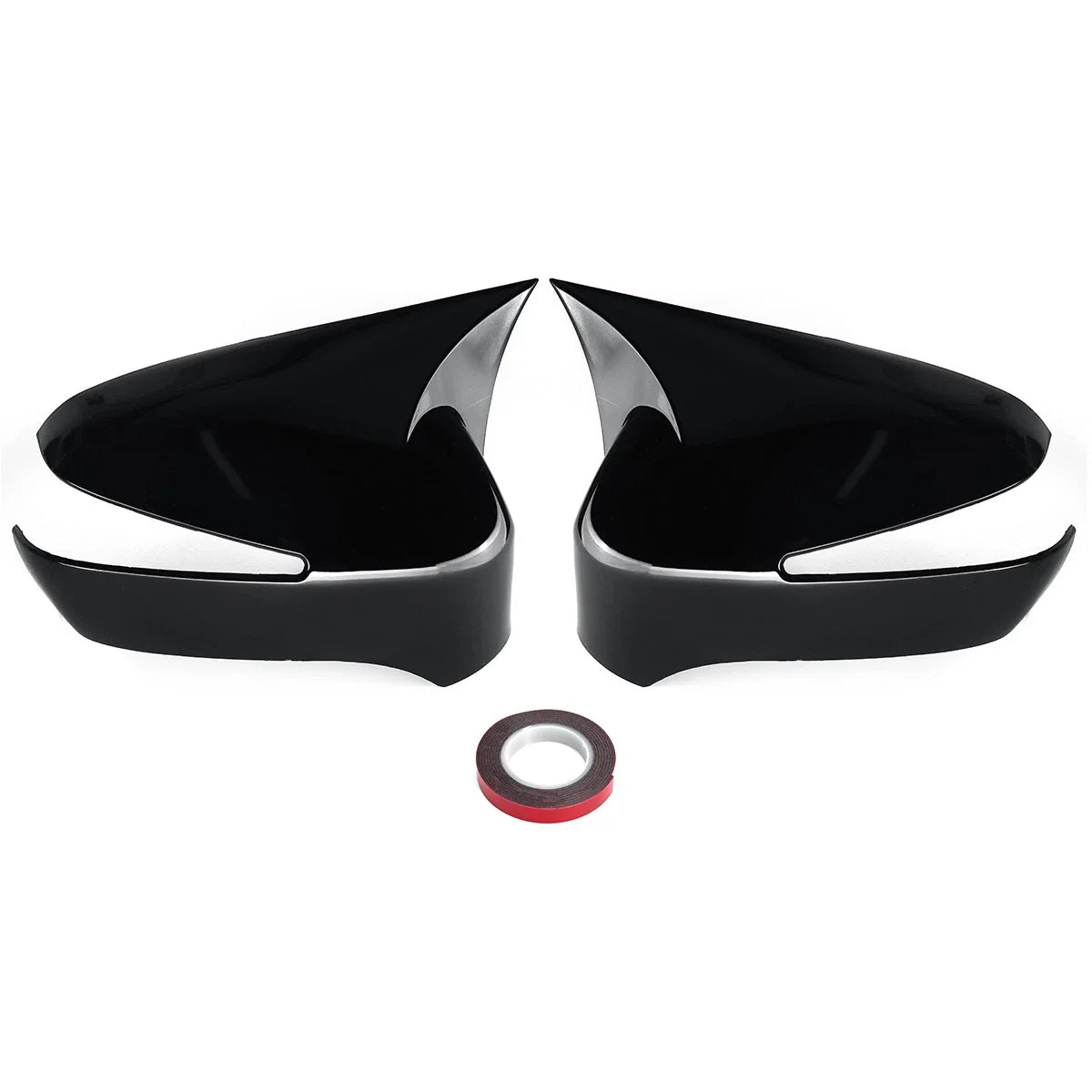 Gloss Black Mirror Cover Cap Trim for Honda Civic (2006–2012)