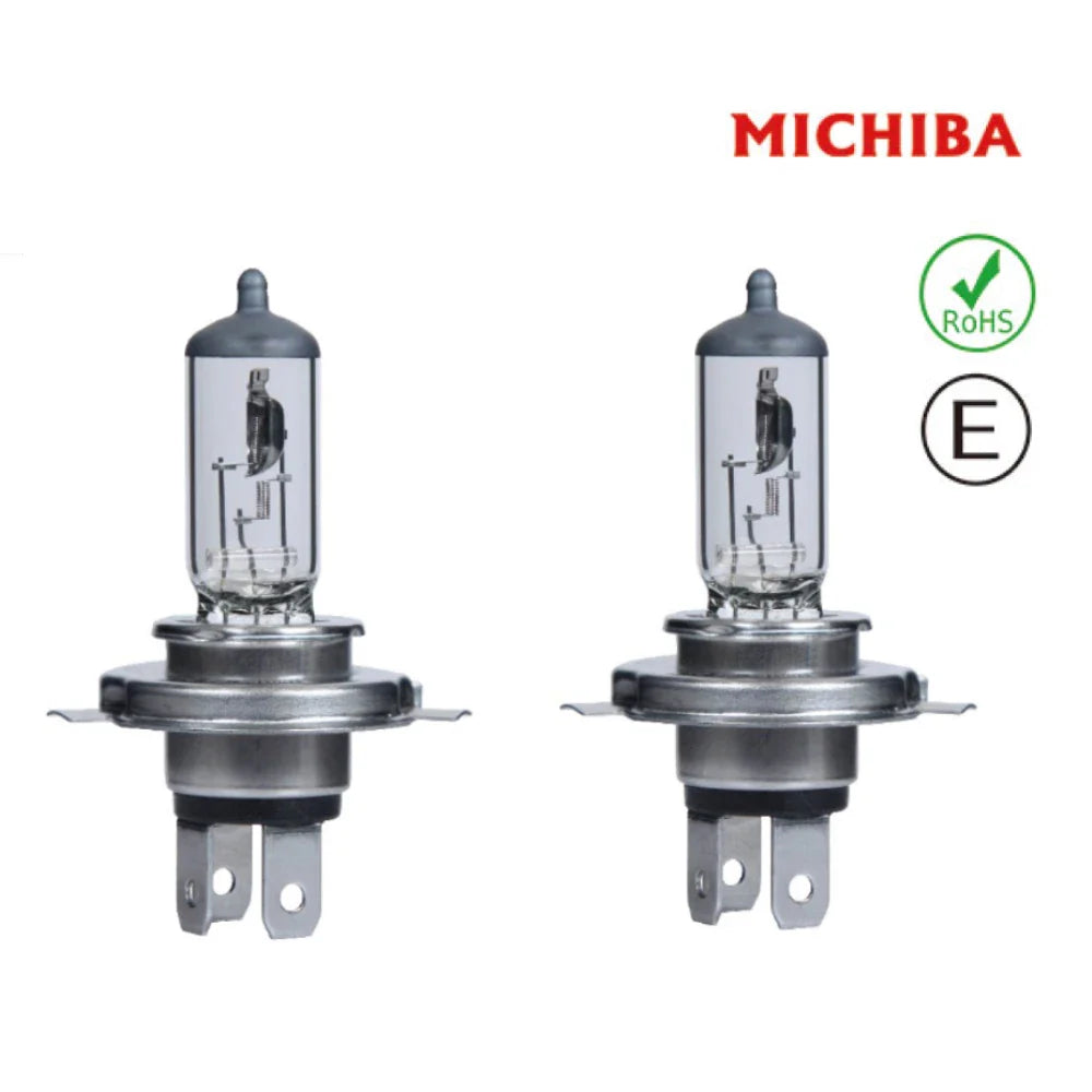 2 x H4 Halogen Headlight Bulb for Vehicles (1980–2026)