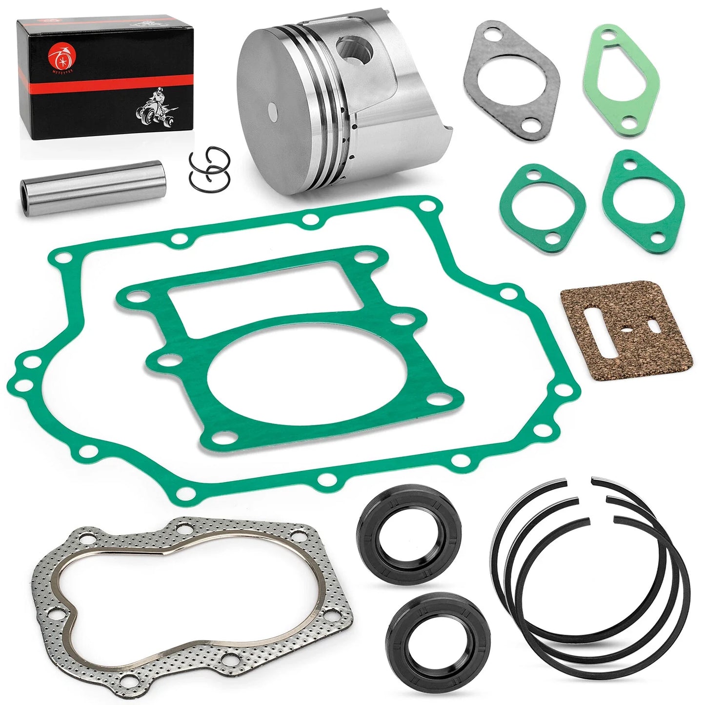 Piston Gasket Kit, Standard Bore for Club Car Gas Golf Cart (1986–1991)