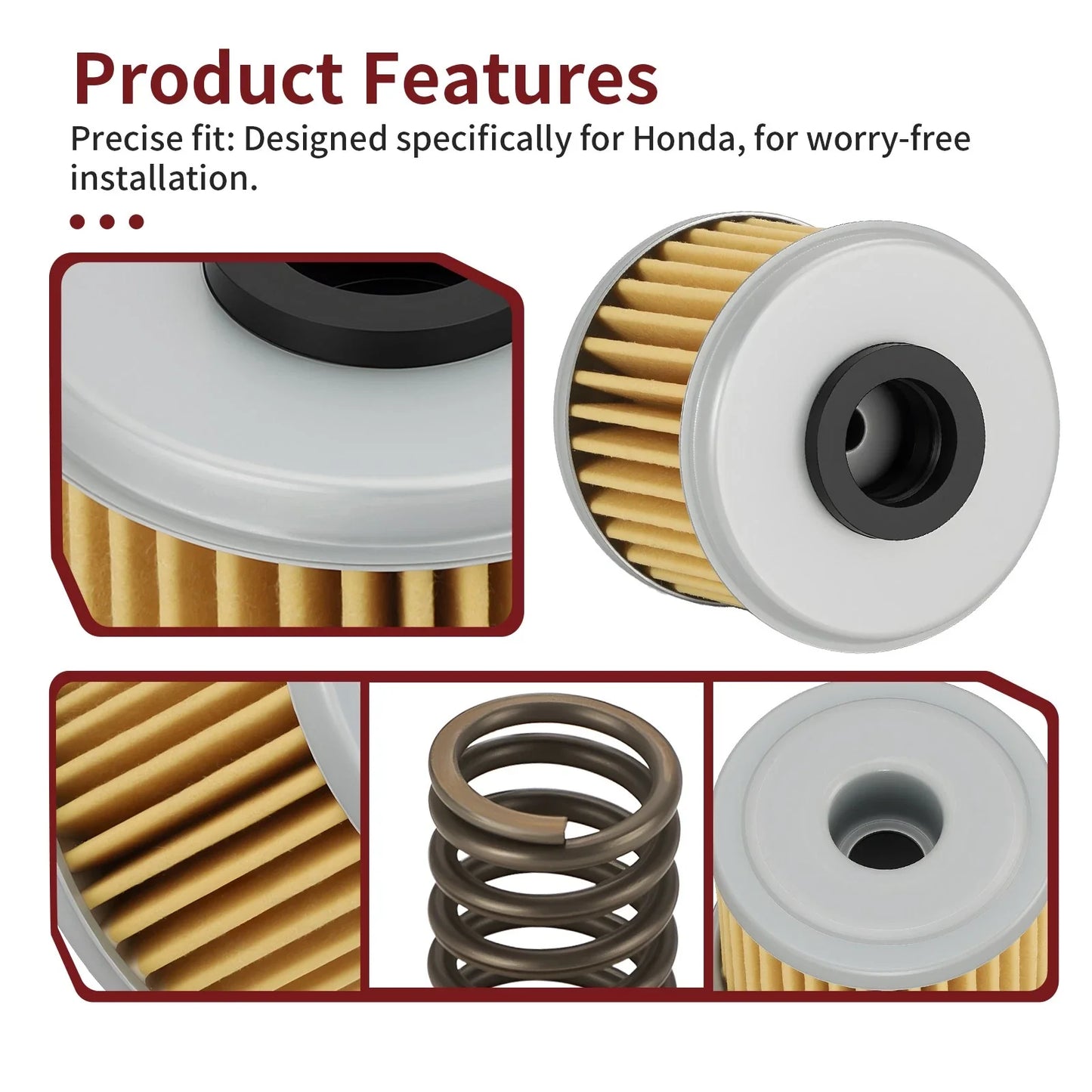 Oil Filter O-Ring Spring for Honda CRF250R CRF250RX (2019–2024)