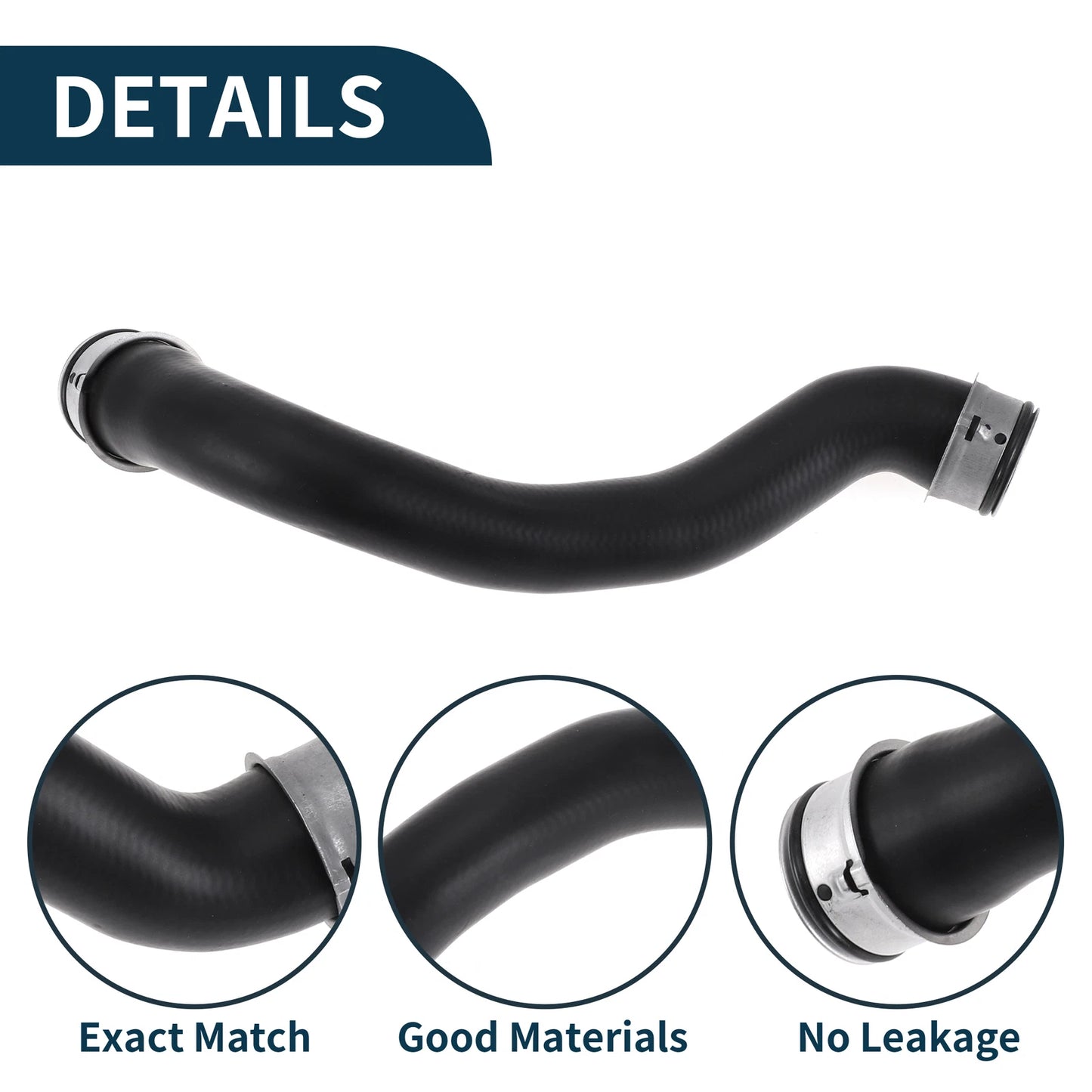 Radiator Coolant Hose for Mercedes-Benz E250 (2014–2016) No.A2045011582 Rubber