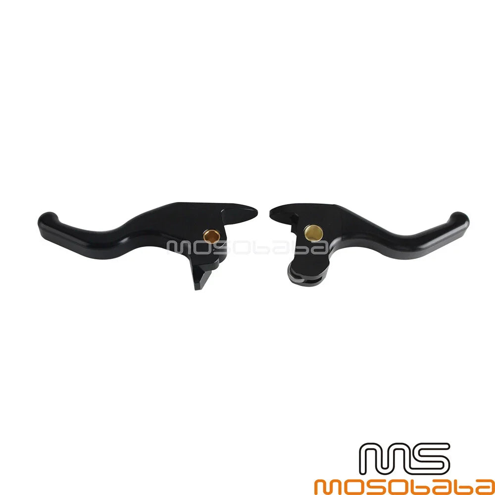 Black Brake Clutch Hand Levers Kit for Harley Softail Fat Boy (2016)