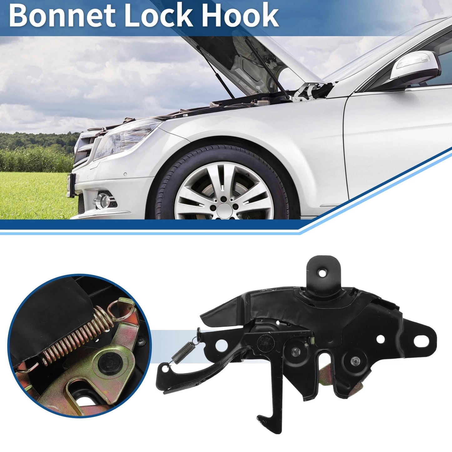 Hood Latch Assembly for Toyota 4Runner (1990–1995) No. 53510-89115