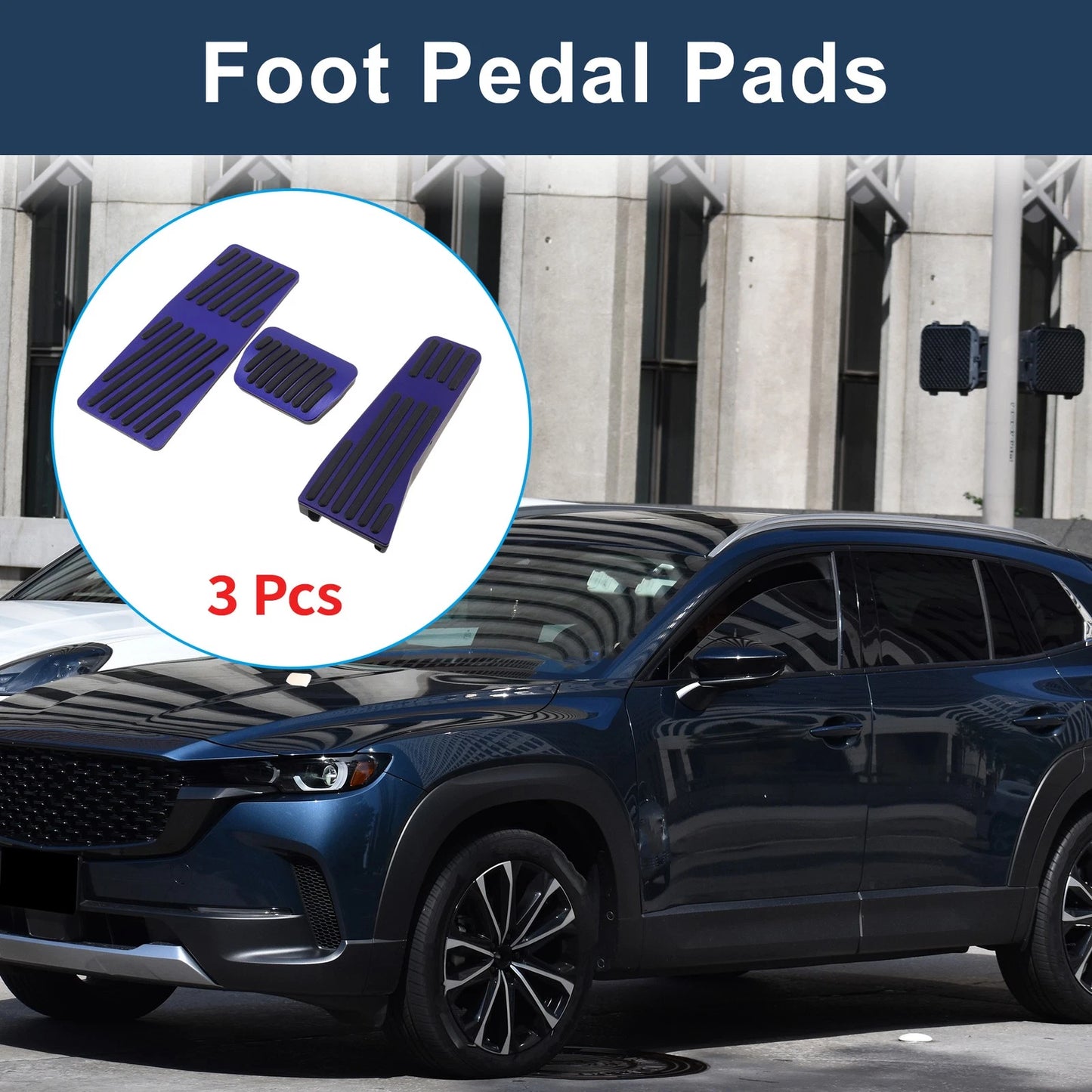 3Pcs Accelerator Pedal Covers for Mazda CX50/CX60 (2023–2025)