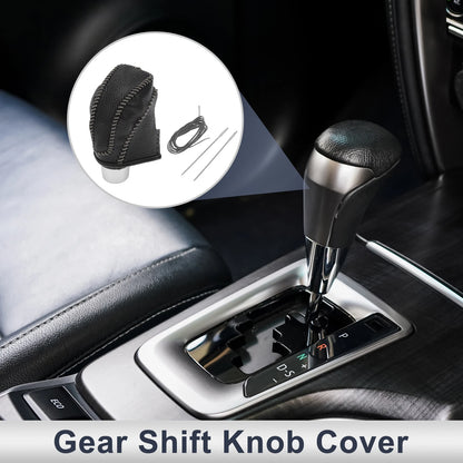 1 Pc Gear Shift Knob Cover for Subaru Impreza (2017-2023) Pebbled Black Grey