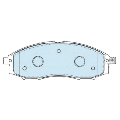 Front Disc Brake Pads Set for Nissan Navara D22 4x4 (1997-2016)