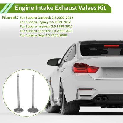 Set of 4 Engine Intake Exhaust Valves Kit for Subaru Outback (2010–2023)