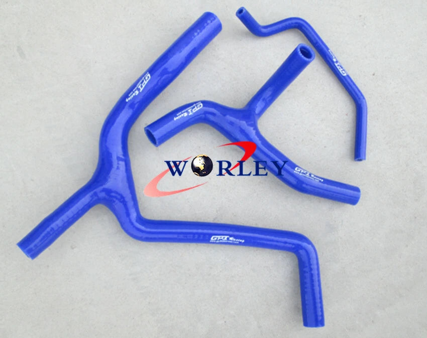 Silicone Radiator Y Hose for Kawasaki KX450F (2009–2015) - Red