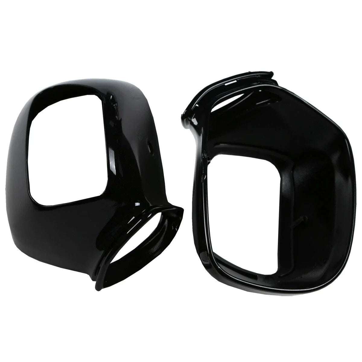 Black Rear View Mirror Case Covers for Honda Goldwing GL1800 (2001-2017)