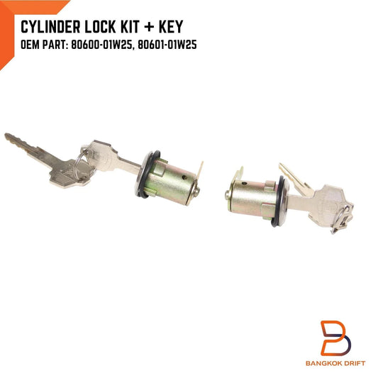 Door Lock Cylinders Set with Keys for Nissan Datsun 720 Pickup (73-86)