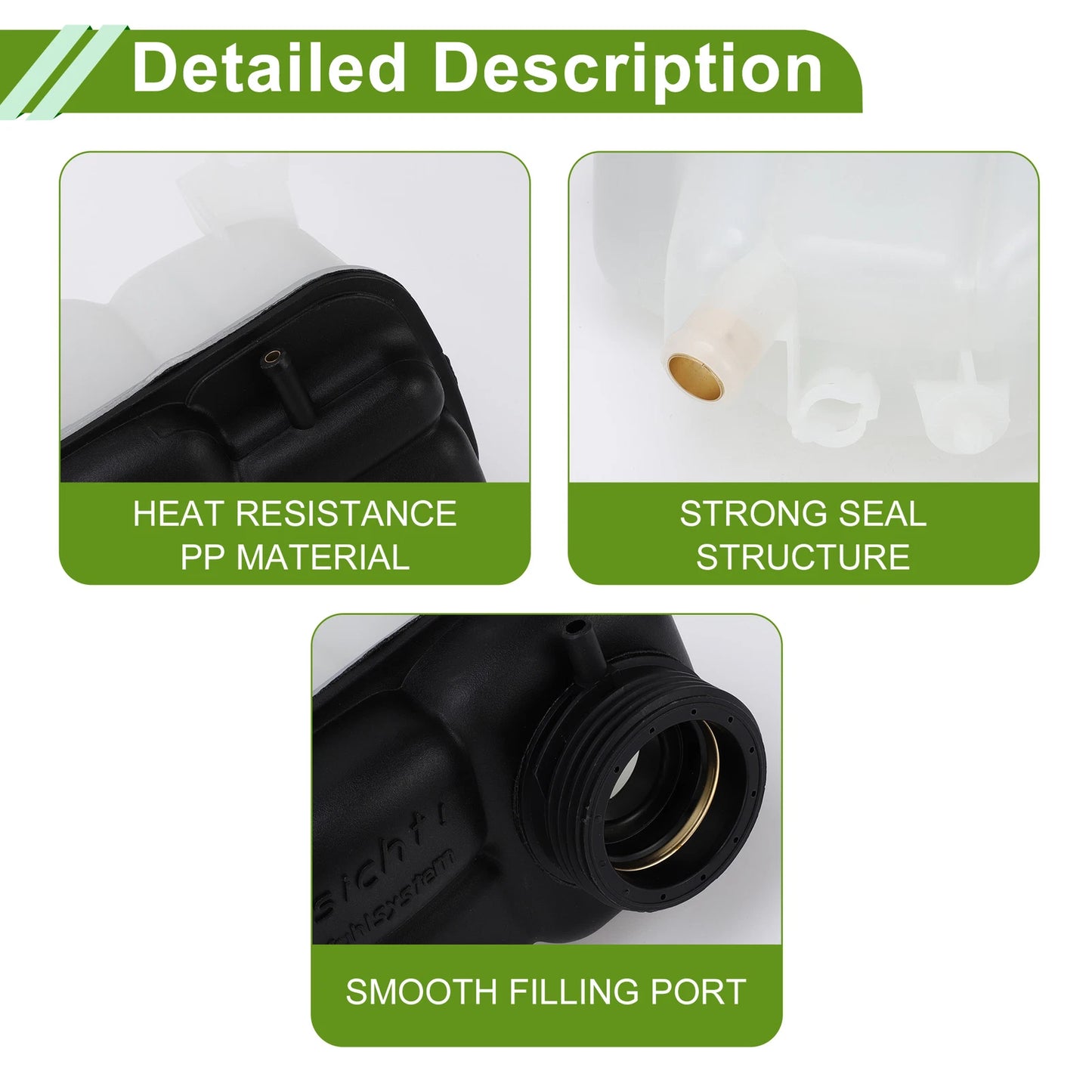 Coolant Expansion Recovery Overflow Tank No.2025000649 for Mercedes-Benz C280 (1997–2001)