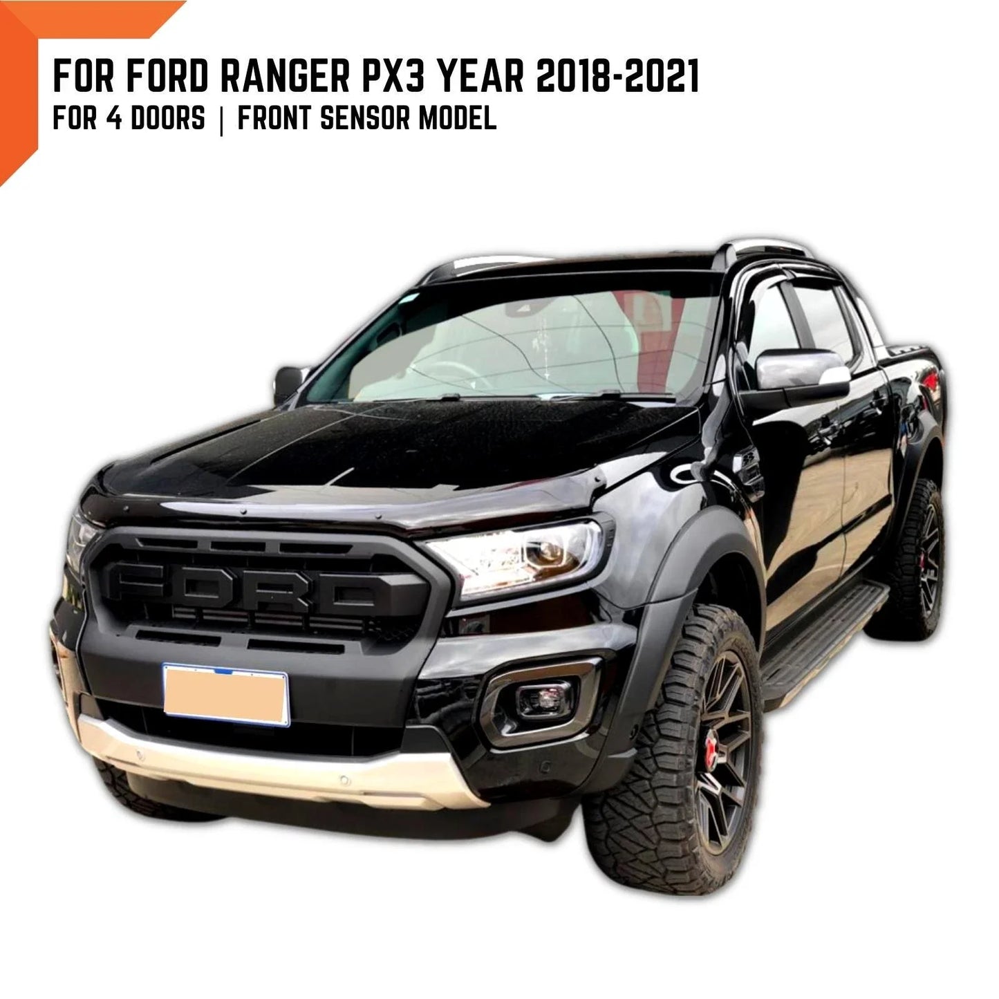 Fender Flares  Meteor Grey for Ford Ranger PX3 (2018-2021)