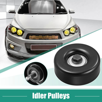Idler Pulley for Chevrolet 36299 (with Bolt Insert Dust Shield Retainer Spacer)